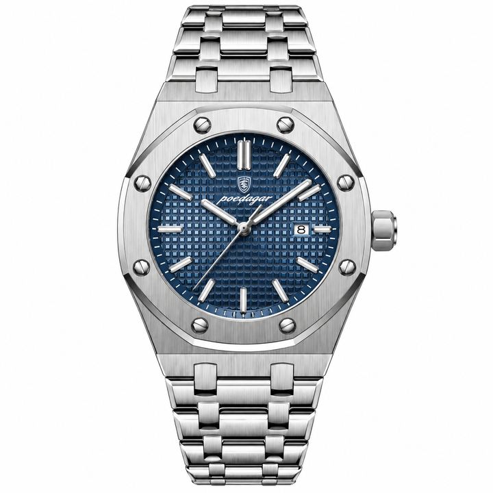 Poedagar | Signature Steel Watch 42MM