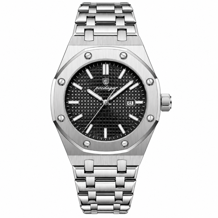 Poedagar | Signature Steel Watch 42MM