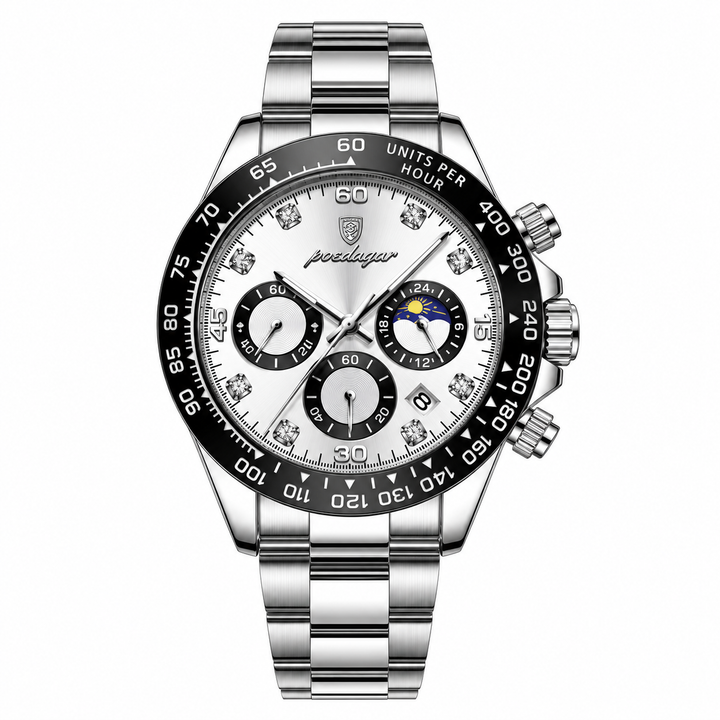 Poedagar | Midnight Chronograph Watch 29MM