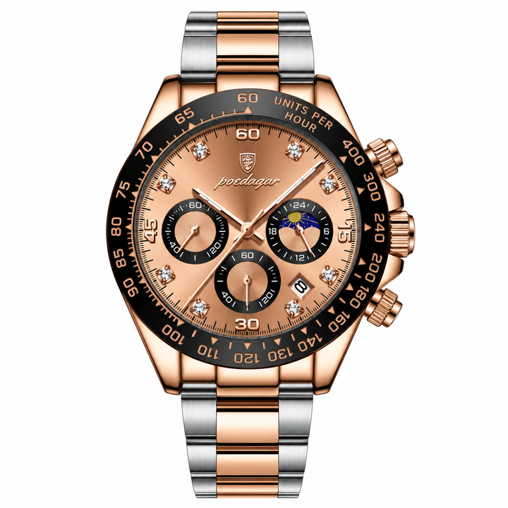 Poedagar | Midnight Chronograph Watch 29MM
